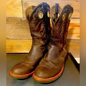 Ariat Cowgirl boots.